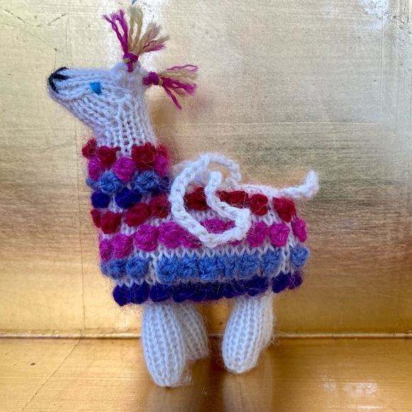 (2) Peru Llama Ornaments, hand knit - Picture 3 of 10